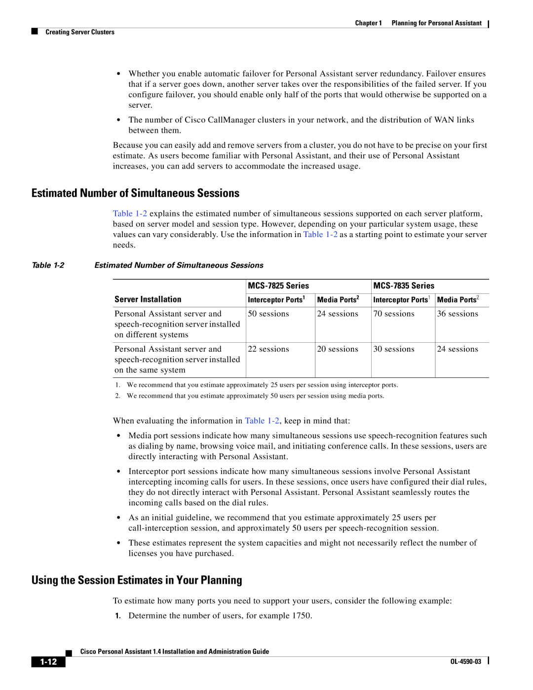 Cisco Systems 1.4 manual MCS-7825 Series, Server Installation 