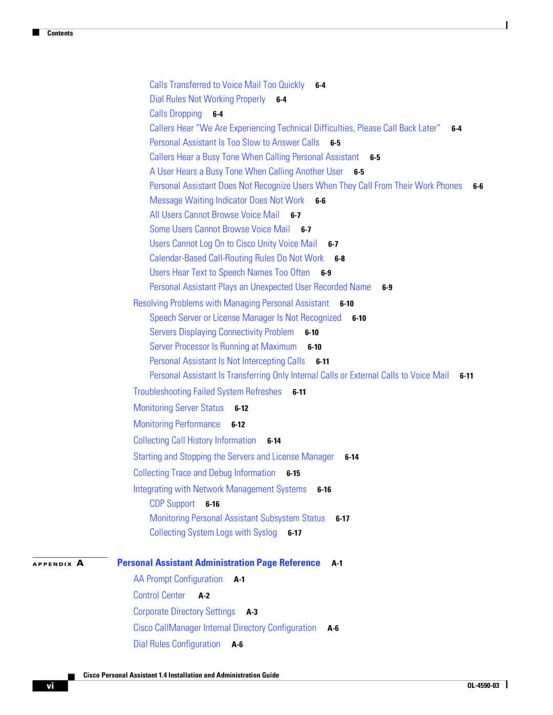 Cisco Systems 1.4 manual Callers Hear a Busy Tone When Calling Personal Assistant 