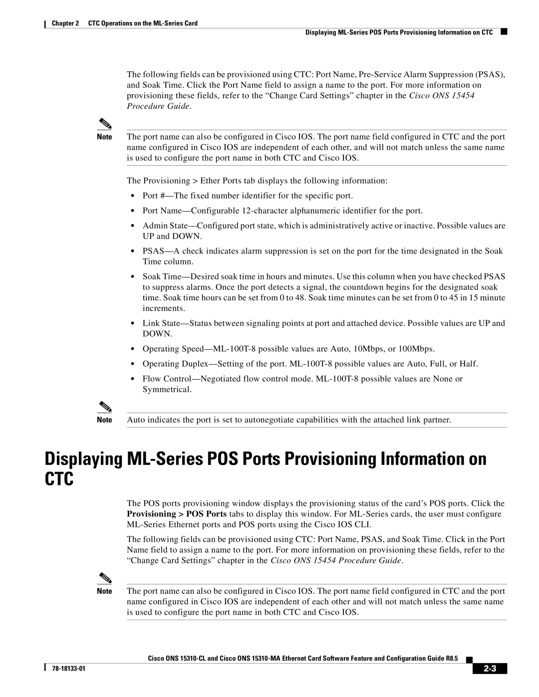 Cisco Systems 15310-CL, 15310-MA manual Ctc 