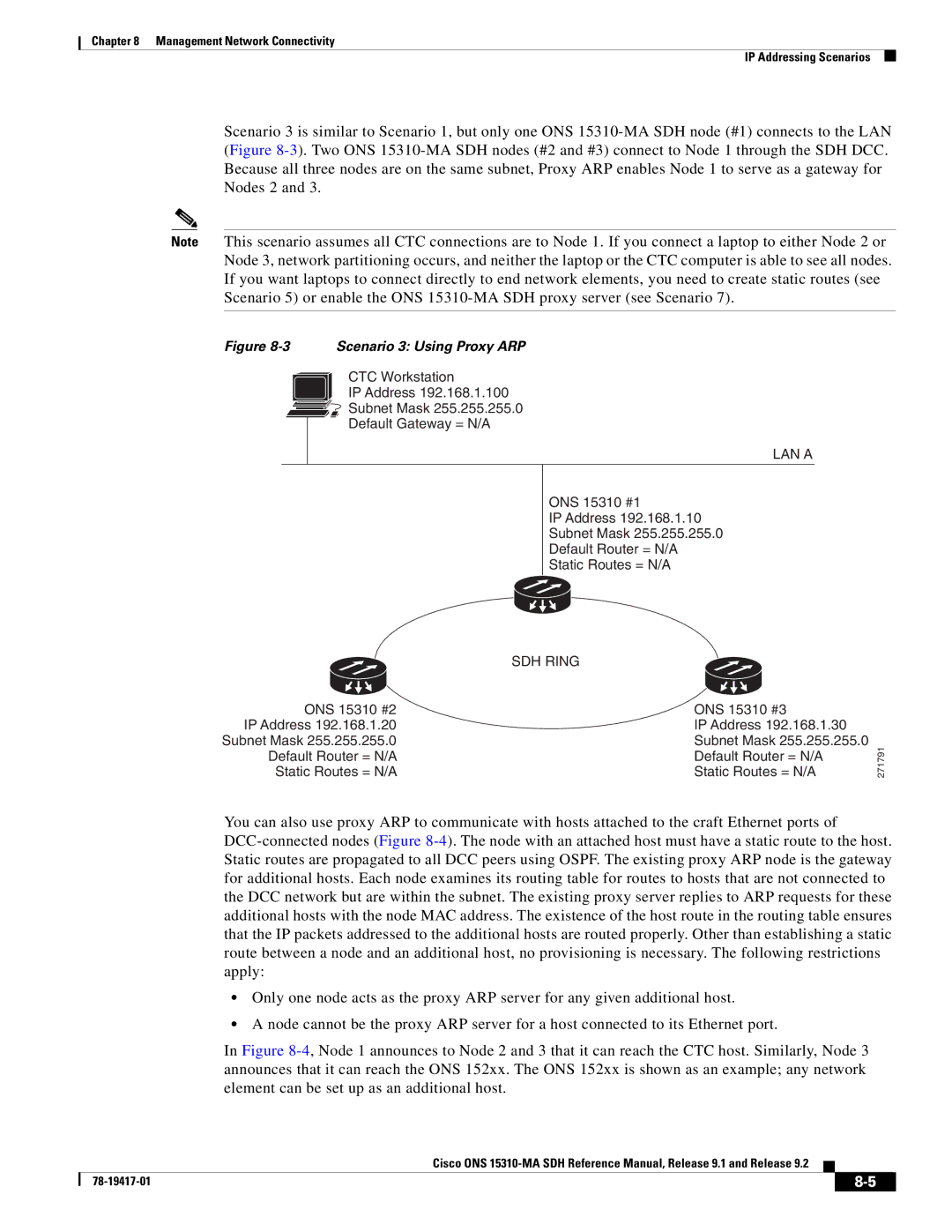 Cisco Systems 15310-MA manual Scenario 3 Using Proxy ARP 