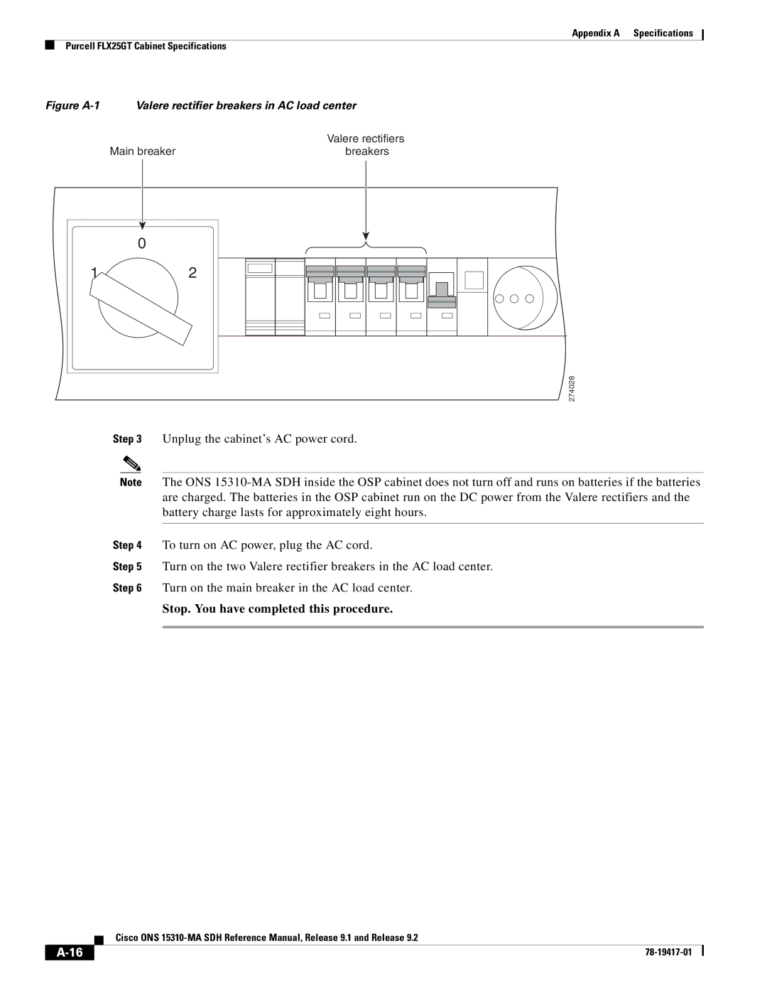 Cisco Systems 15310-MA manual Stop. You have completed this procedure 