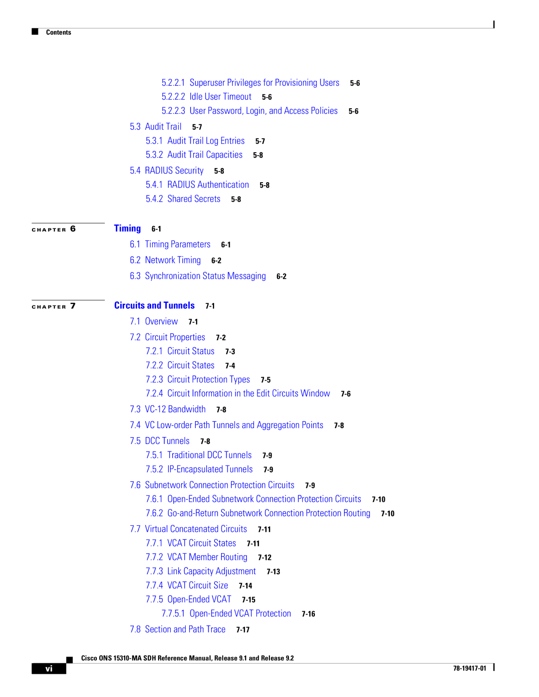 Cisco Systems 15310-MA manual Timing 