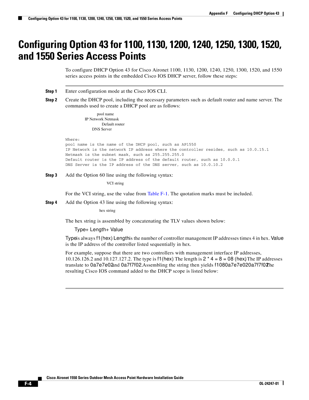 Cisco Systems 1550, AIRCAP1552HAK9 manual Type + Length + Value 