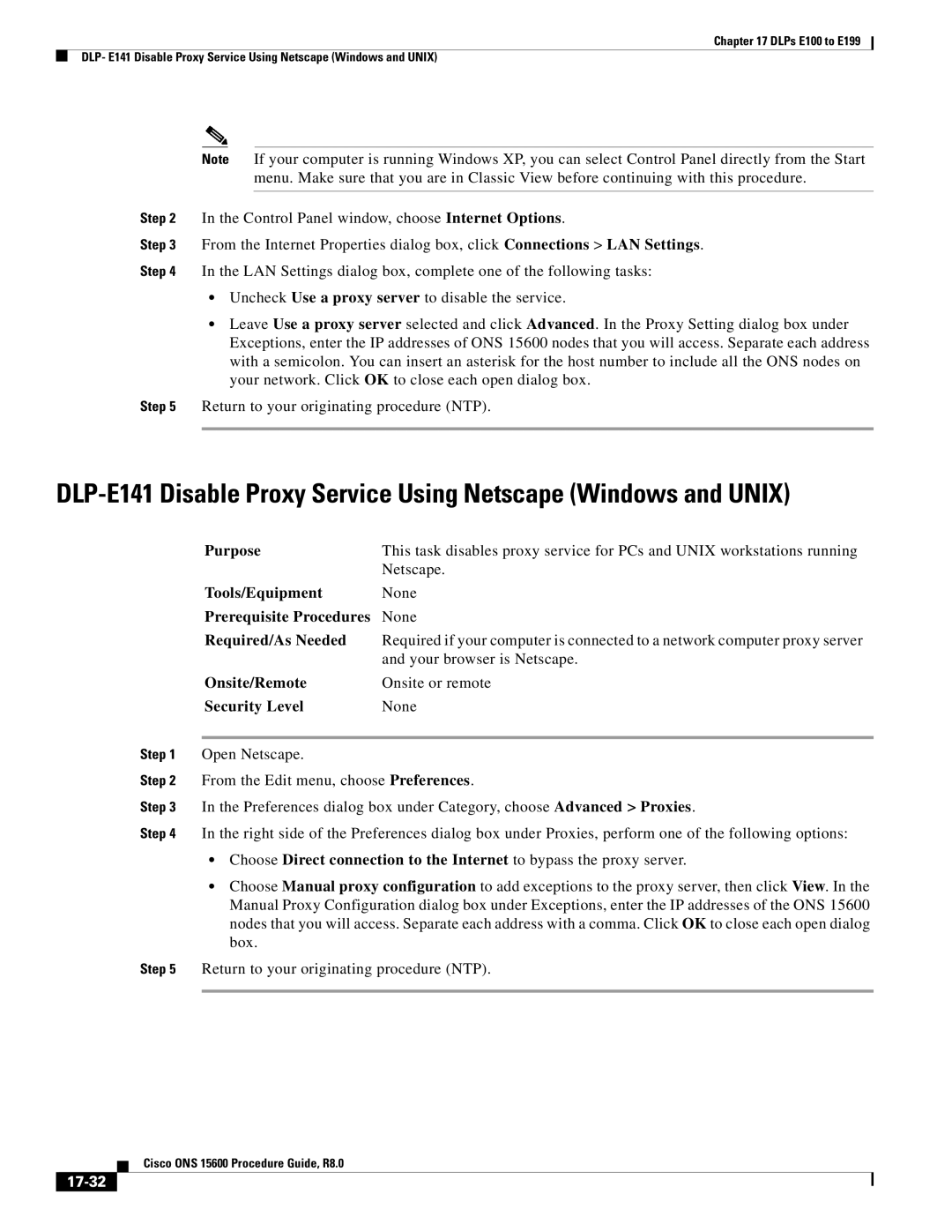 Cisco Systems 15600 manual 17-32 