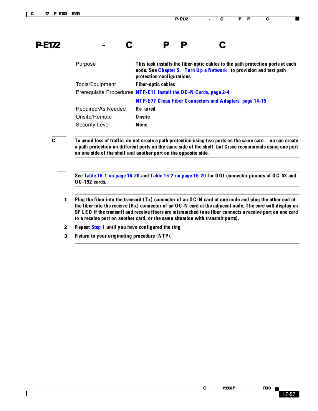 Cisco Systems 15600 manual 17-57 