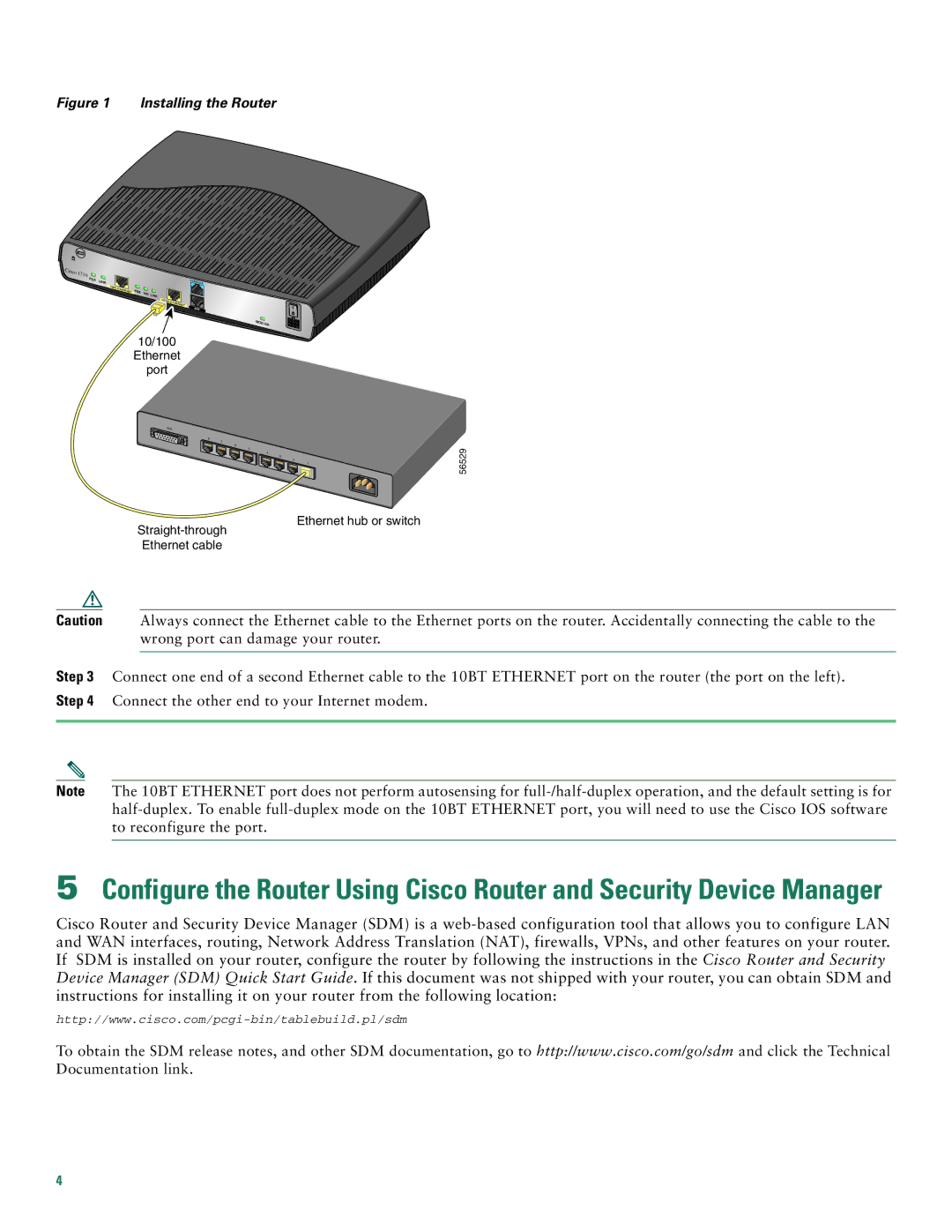 Cisco Systems 1710 quick start Installing the Router 