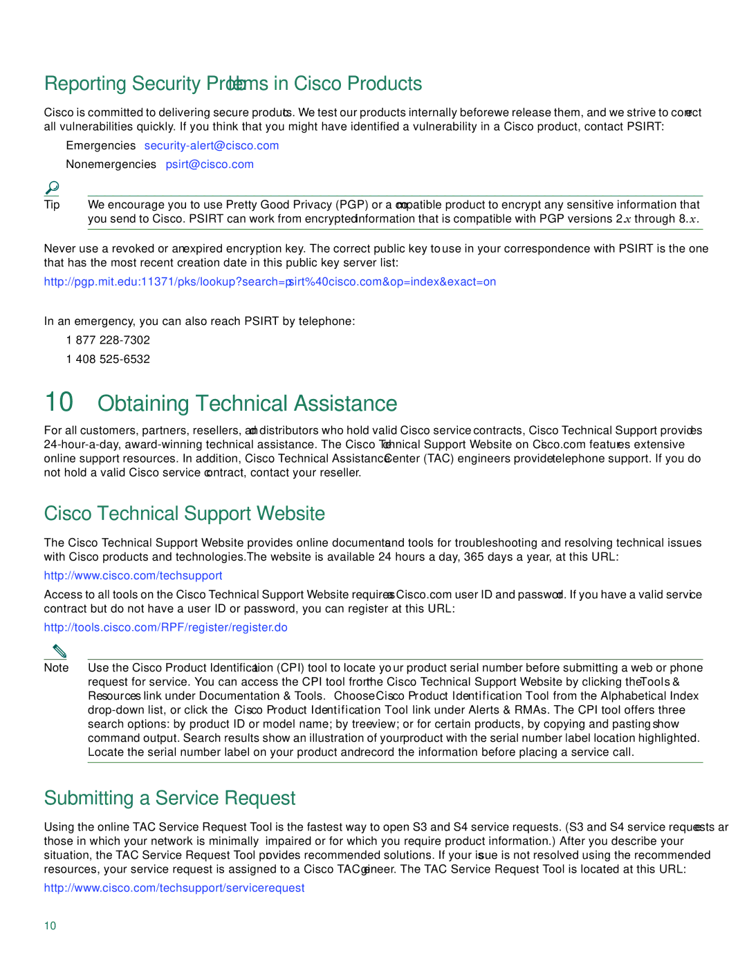 Cisco Systems 1720 quick start Obtaining Technical Assistance, Reporting Security Problems in Cisco Products 