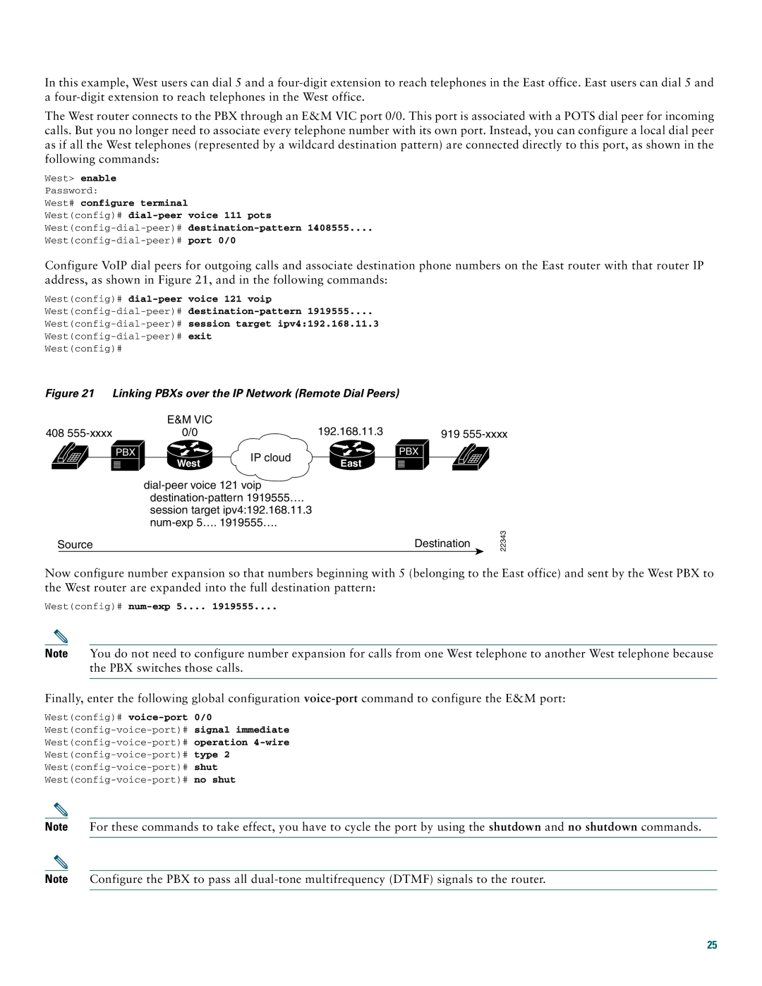 Cisco Systems 1760 quick start Linking PBXs over the IP Network Remote Dial Peers 