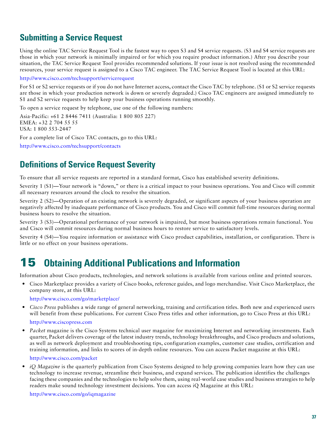 Cisco Systems 1760 quick start Obtaining Additional Publications and Information, Submitting a Service Request 