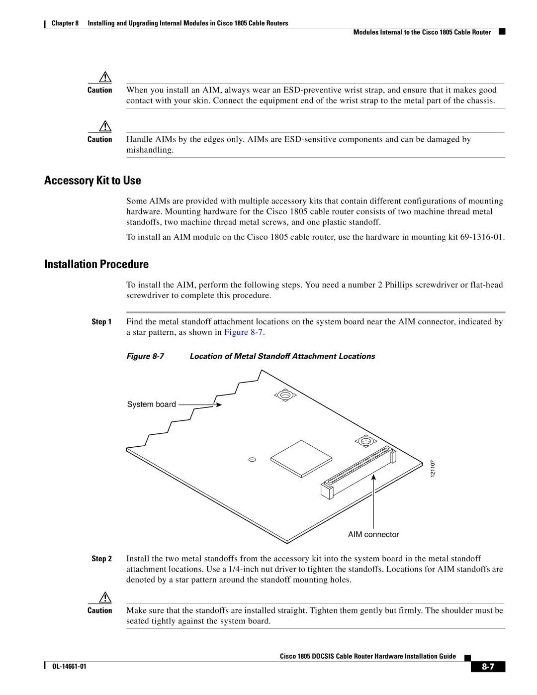 Cisco Systems 1805 manual Accessory Kit to Use 