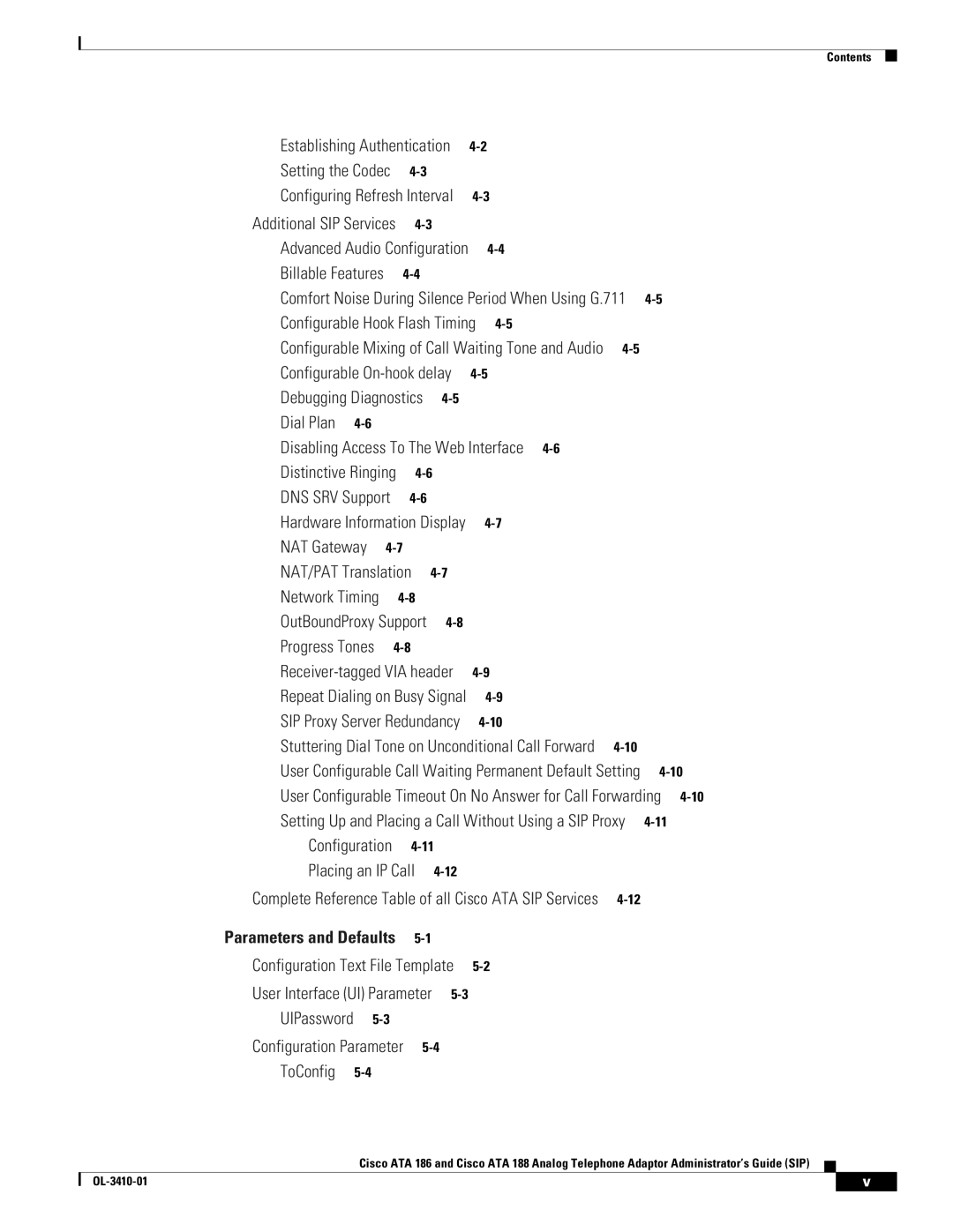 Cisco Systems 186, 188 manual Dial Plan Disabling Access To The Web Interface 