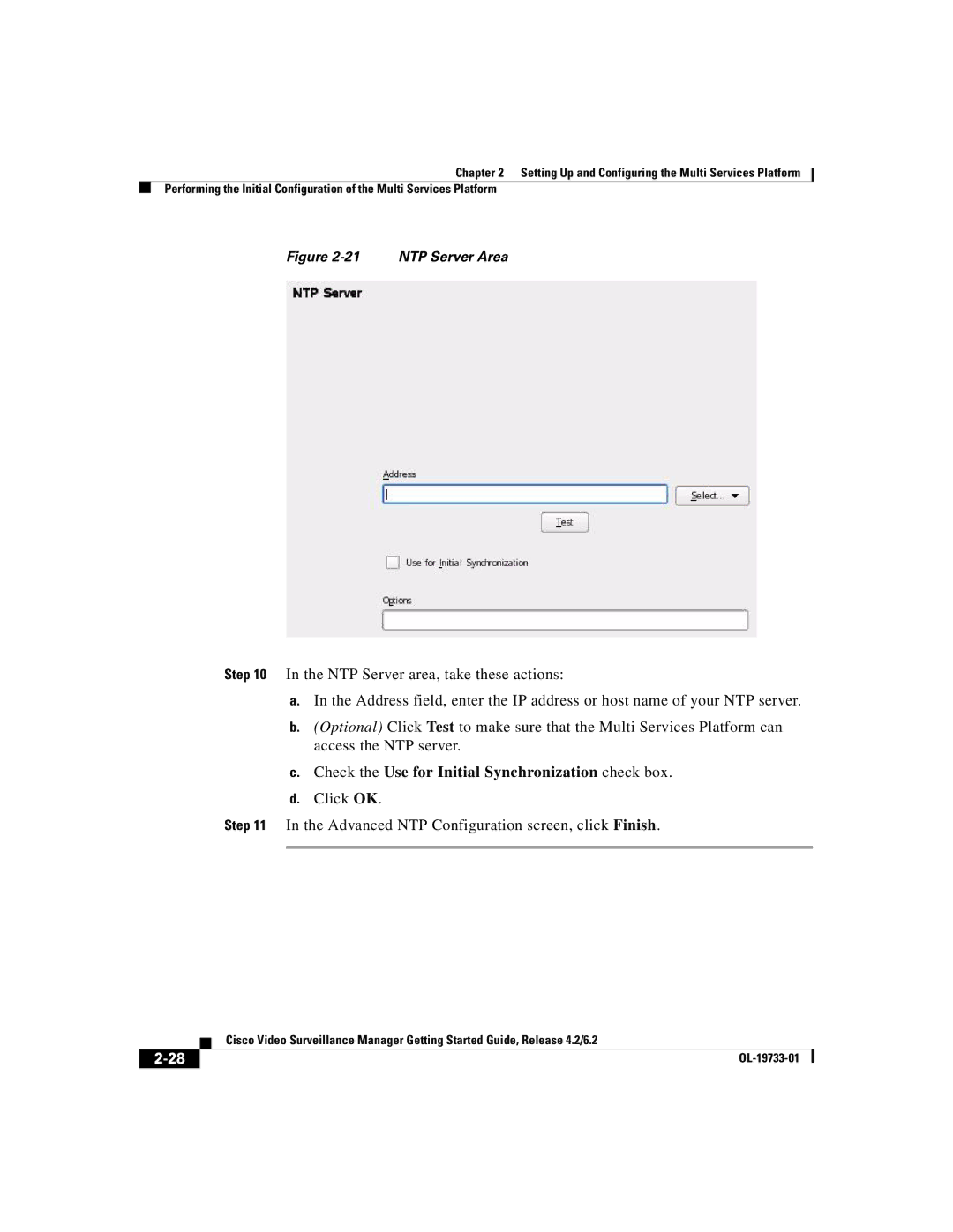 Cisco Systems Release 4.2 manual Check the Use for Initial Synchronization check box 