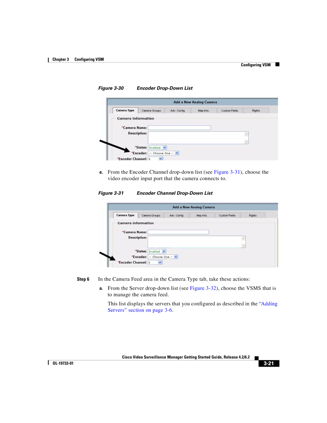 Cisco Systems Release 4.2 manual Encoder Drop-Down List 