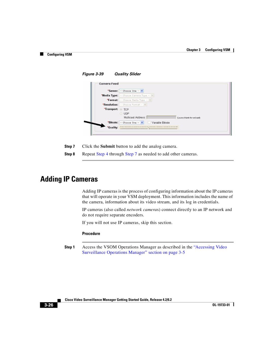 Cisco Systems Release 4.2 manual Adding IP Cameras 