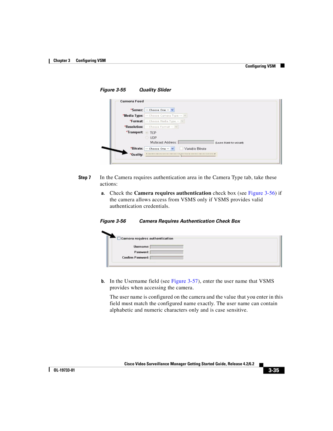 Cisco Systems Release 4.2 manual Camera Requires Authentication Check Box 