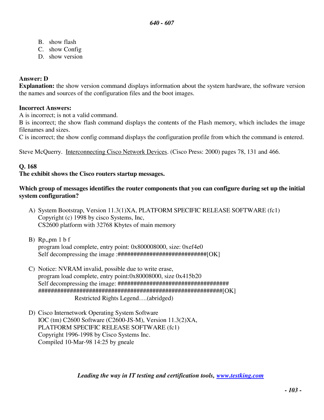 Cisco Systems 2 manual 103 