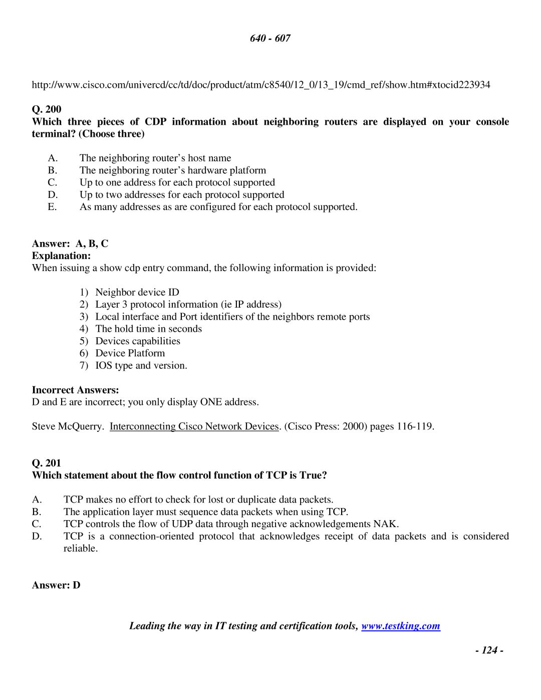 Cisco Systems manual 124 