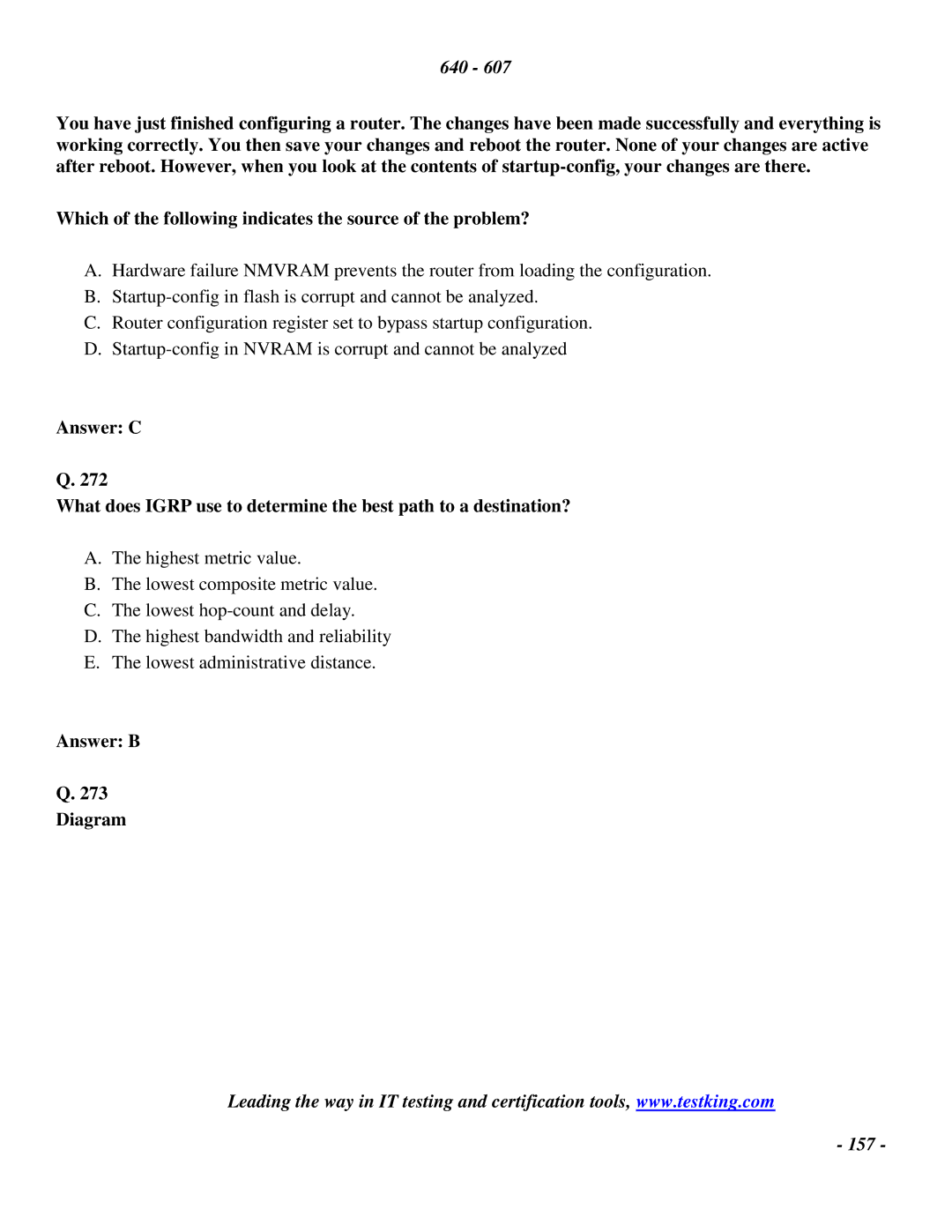 Cisco Systems 2 manual Answer B Diagram 