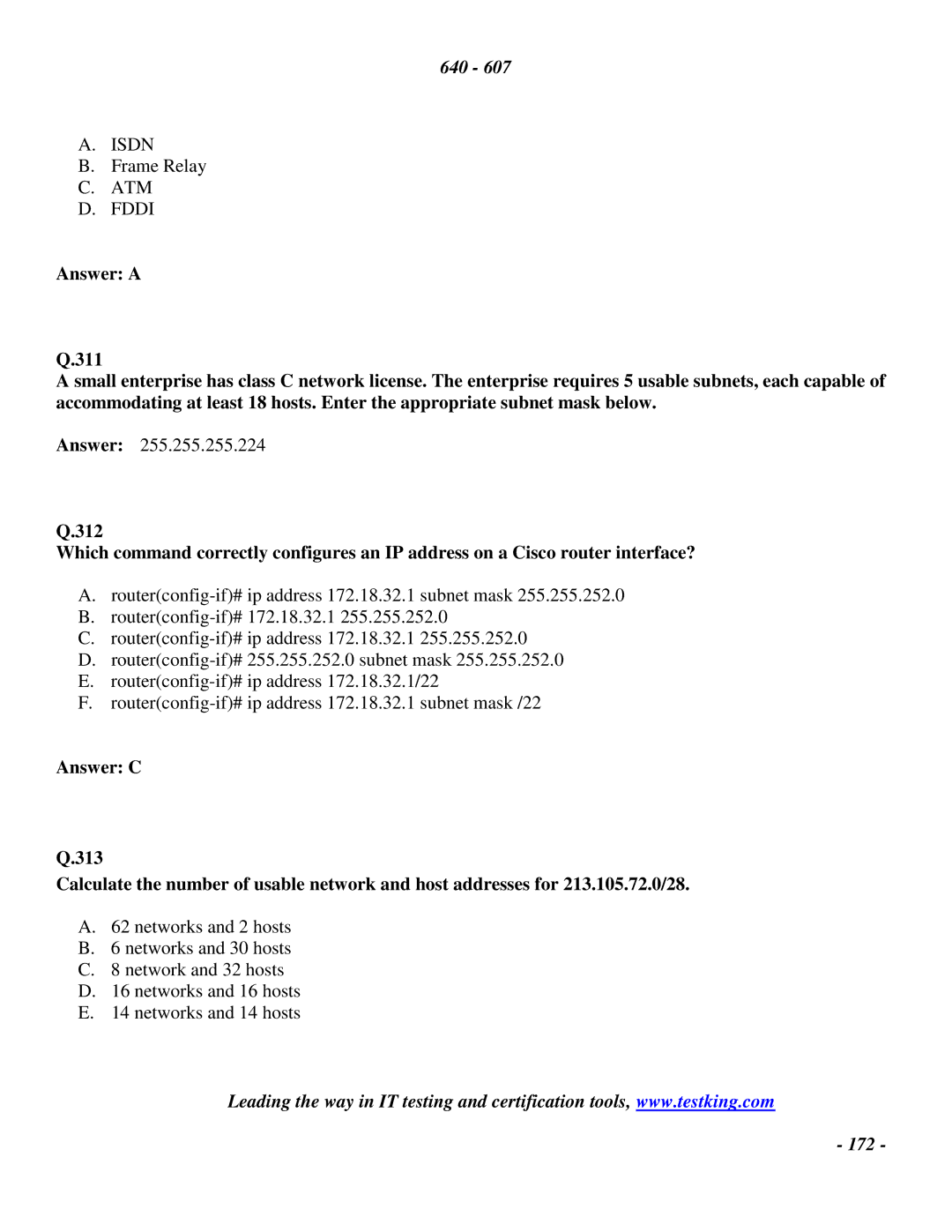 Cisco Systems manual 172 