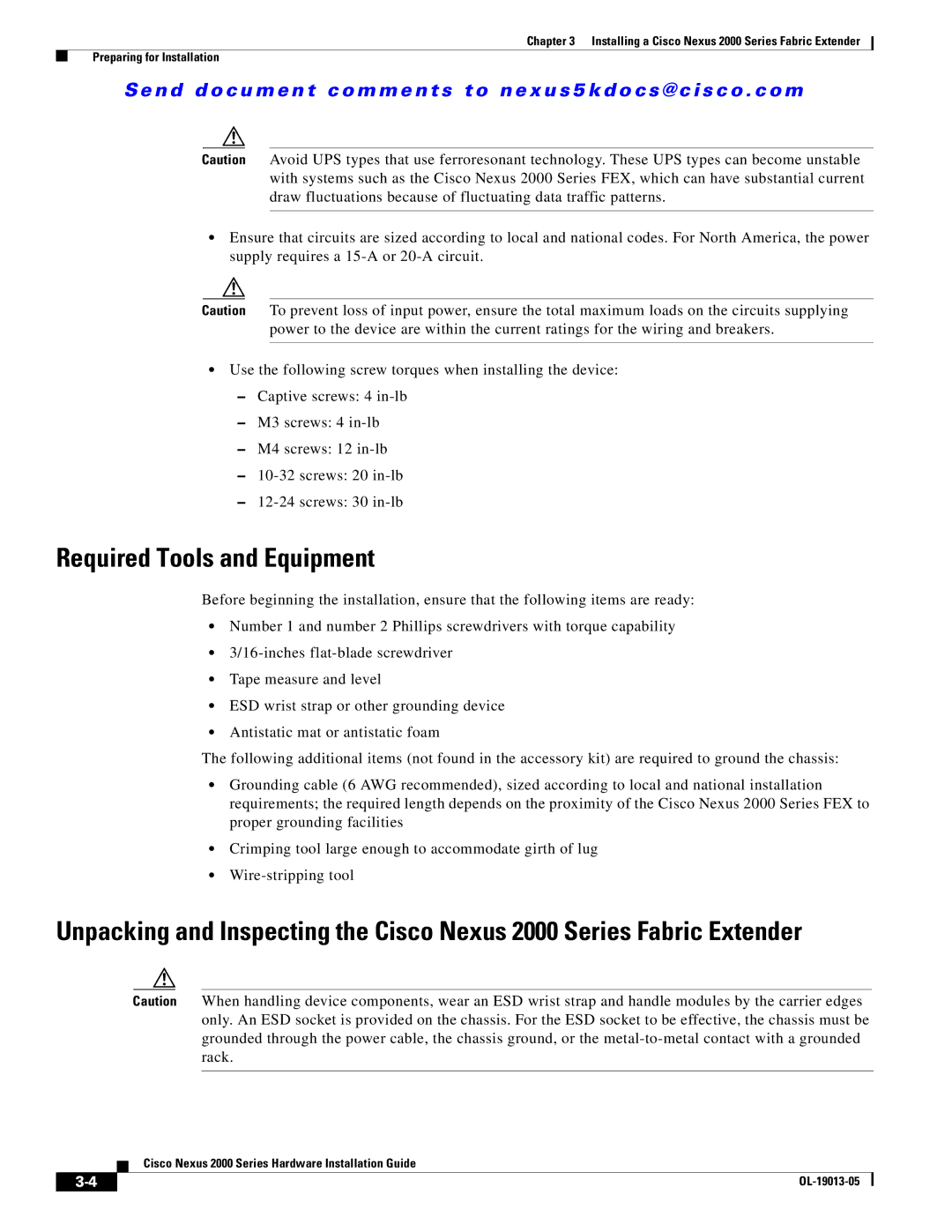 Cisco Systems 2000 manual Required Tools and Equipment 