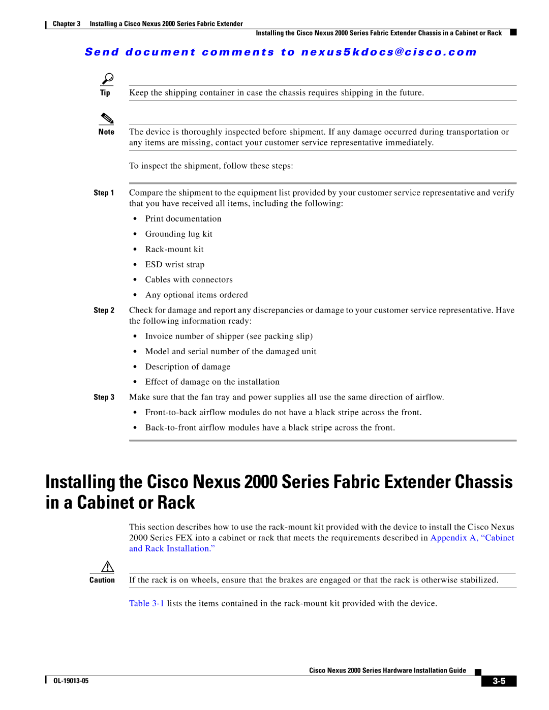 Cisco Systems manual Installing a Cisco Nexus 2000 Series Fabric Extender 