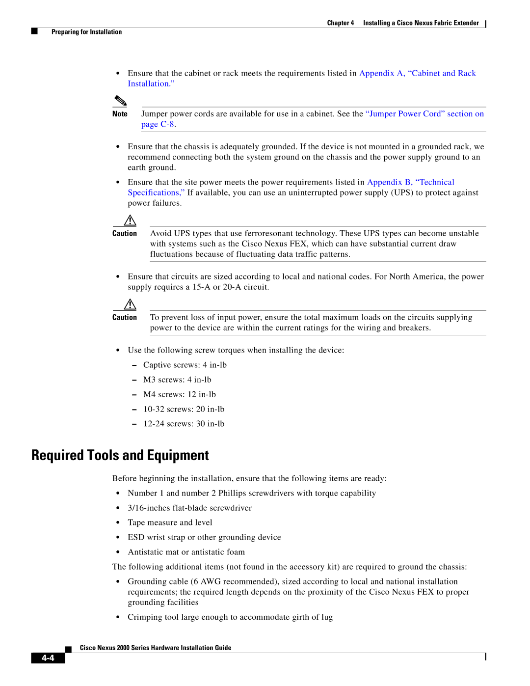 Cisco Systems 2000 manual Required Tools and Equipment 