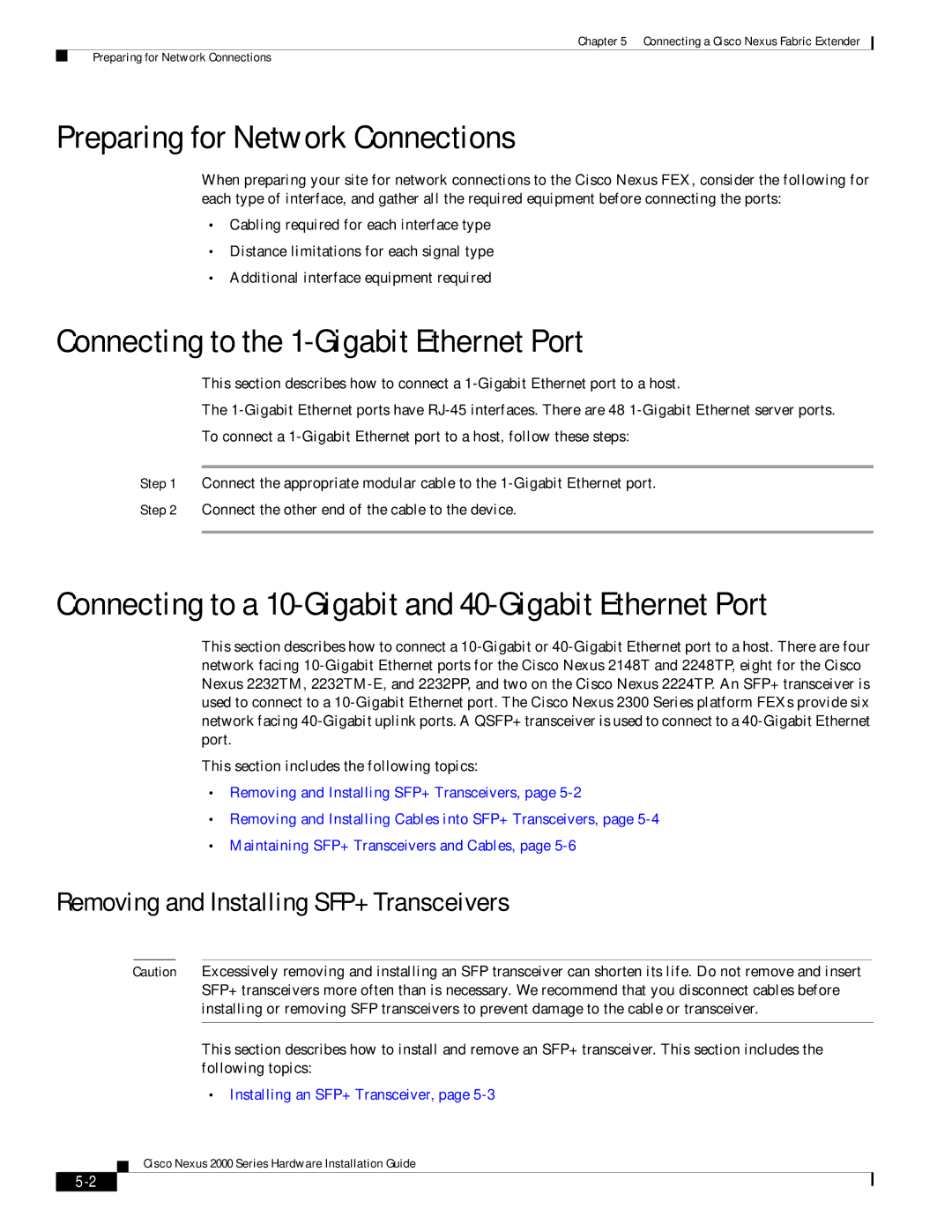 Cisco Systems 2000 manual Preparing for Network Connections, Connecting to the 1-Gigabit Ethernet Port 