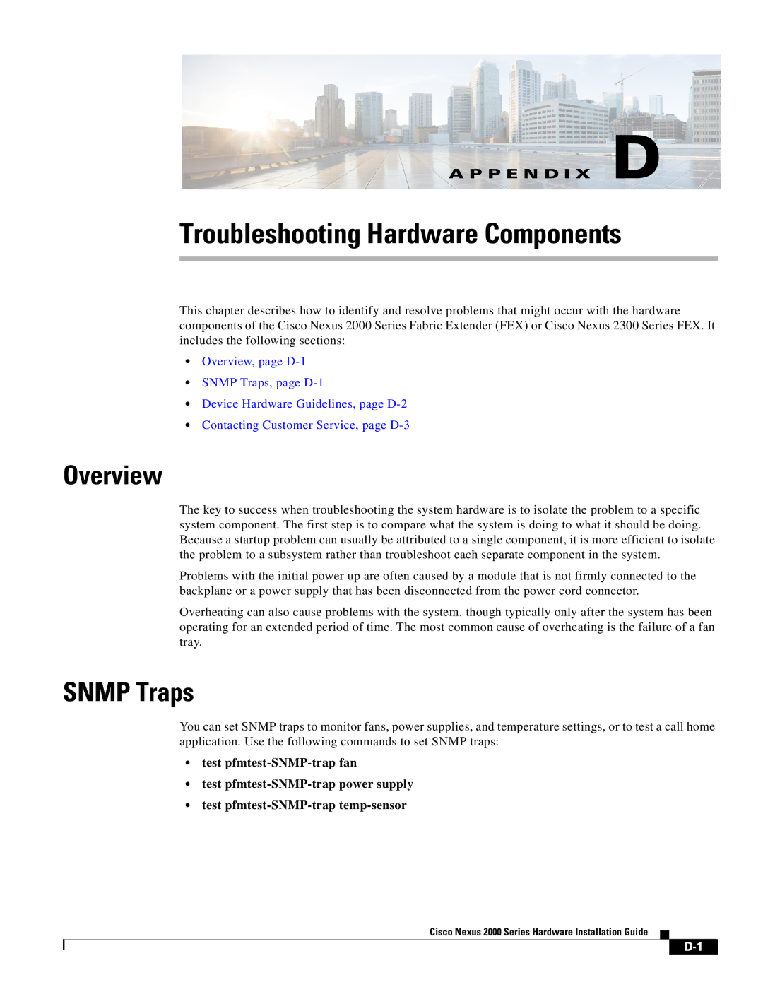 Cisco Systems 2000 manual Overview, Snmp Traps 