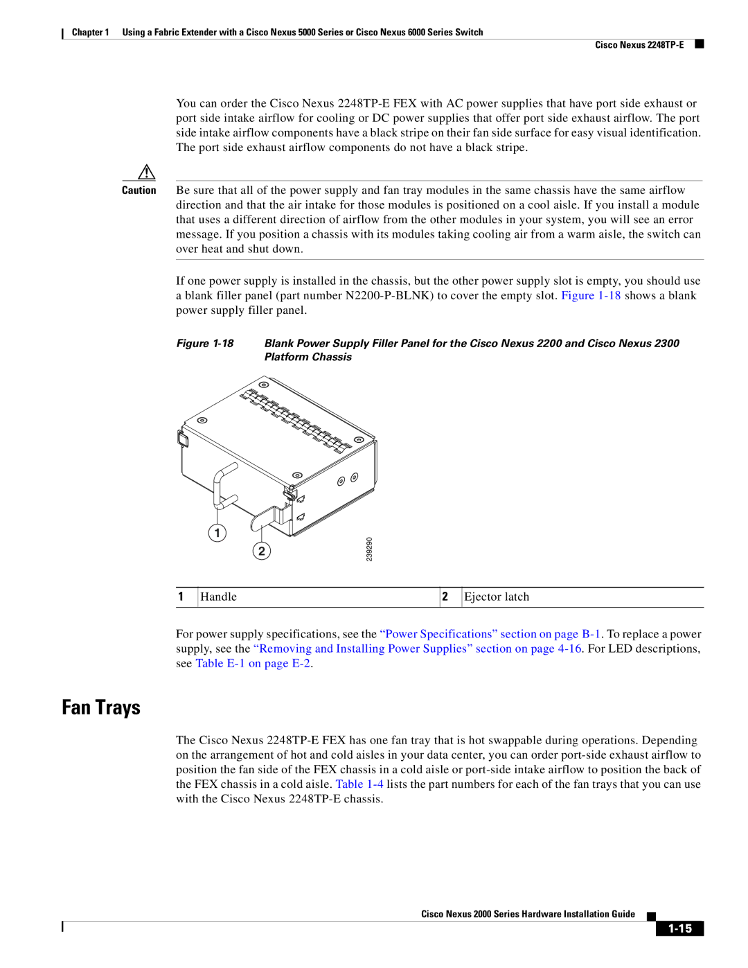 Cisco Systems 2000 manual Fan Trays 