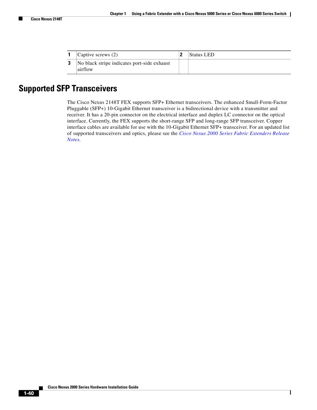 Cisco Systems 2000 manual Supported SFP Transceivers 