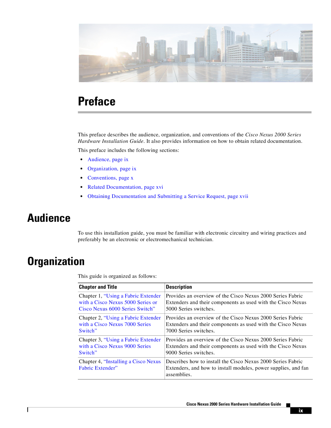 Cisco Systems 2000 manual Audience, Organization, Chapter and Title Description 