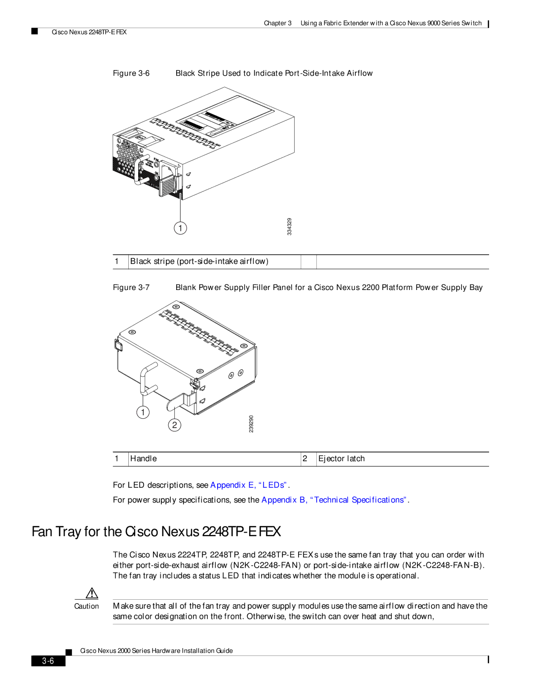 Cisco Systems 2000 manual Black stripe port-side-intake airflow 