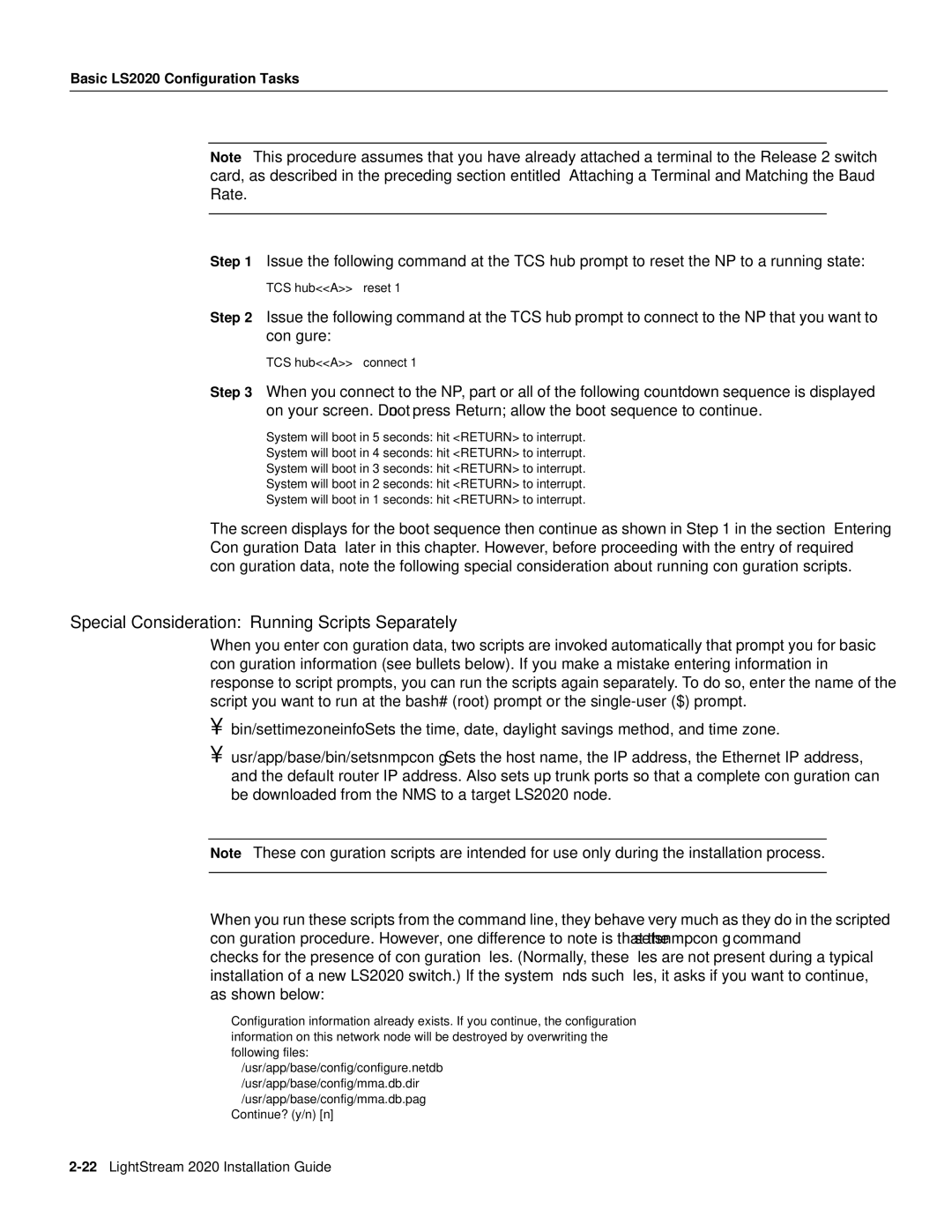 Cisco Systems 2020 manual Special Consideration Running Scripts Separately 