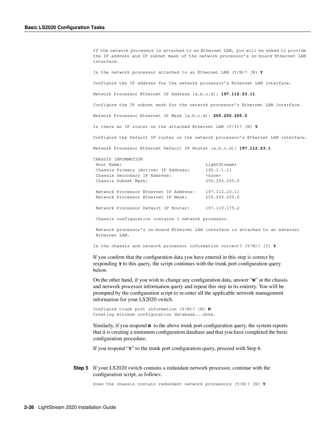 Cisco Systems manual 26LightStream 2020 Installation Guide 