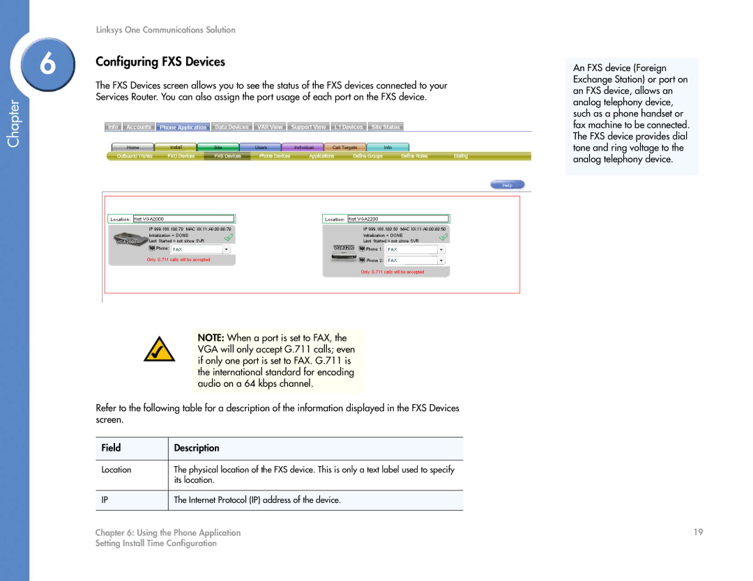 Cisco Systems 2.1 manual Configuring FXS Devices 