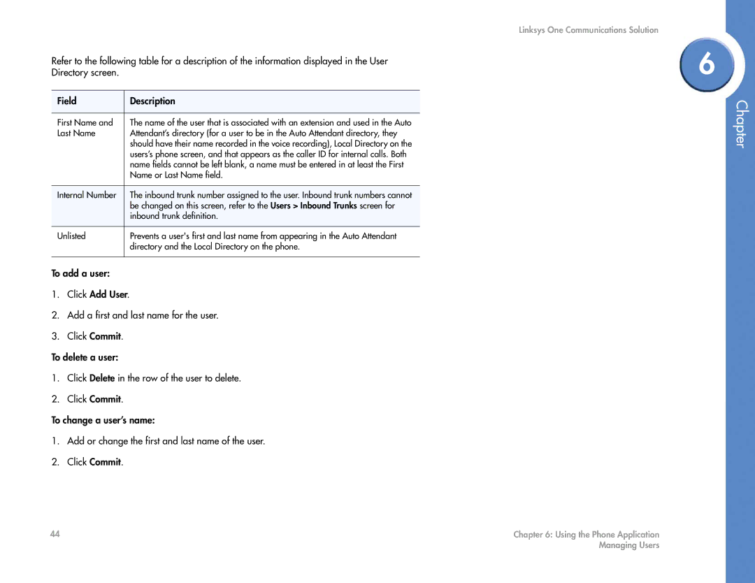 Cisco Systems 2.1 manual First Name 