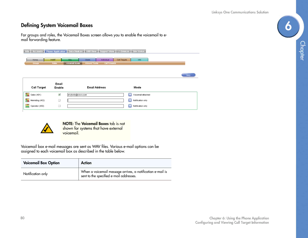 Cisco Systems 2.1 manual Defining System Voicemail Boxes 