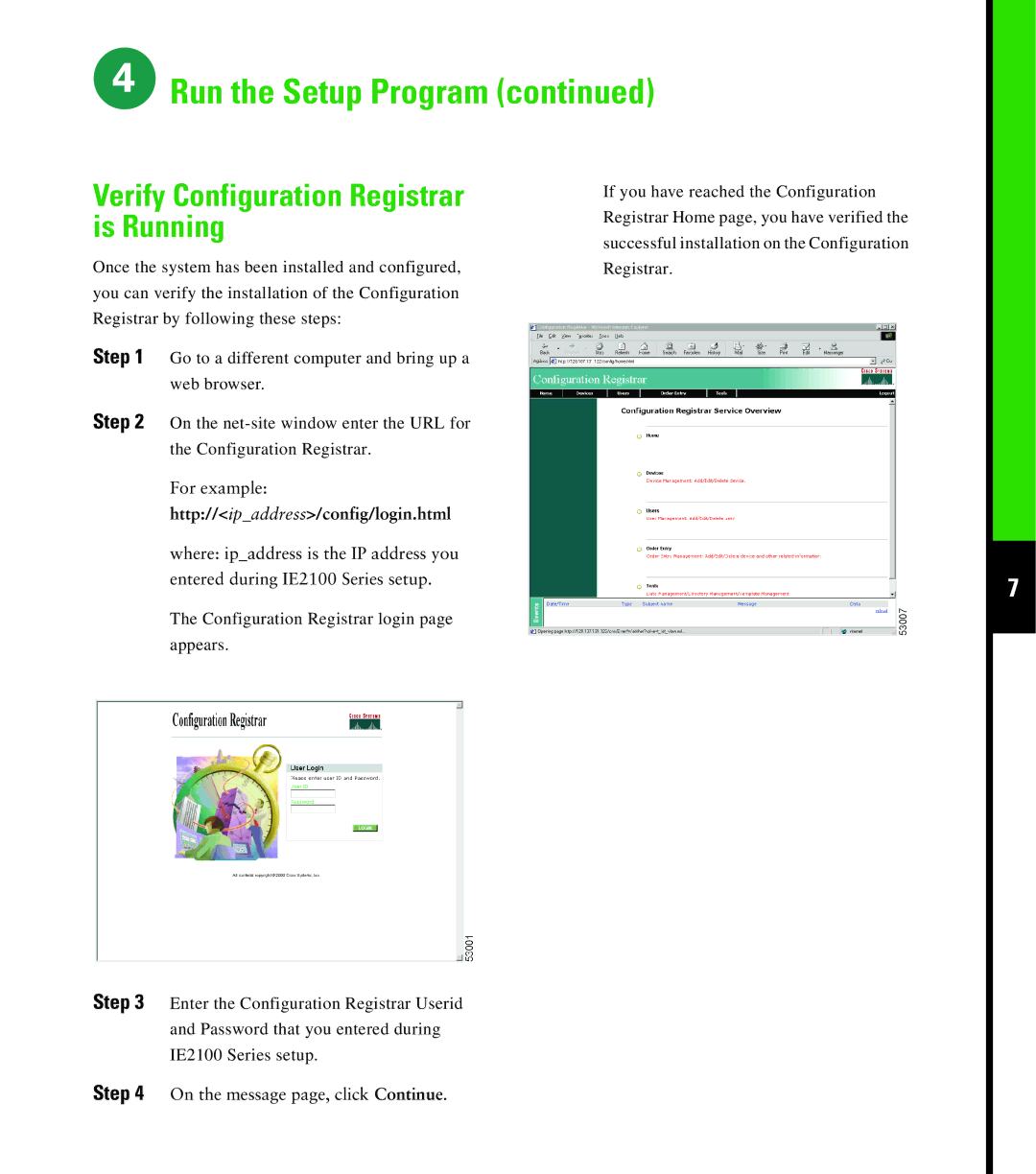 Cisco Systems 2100 quick start Run the Setup Program 