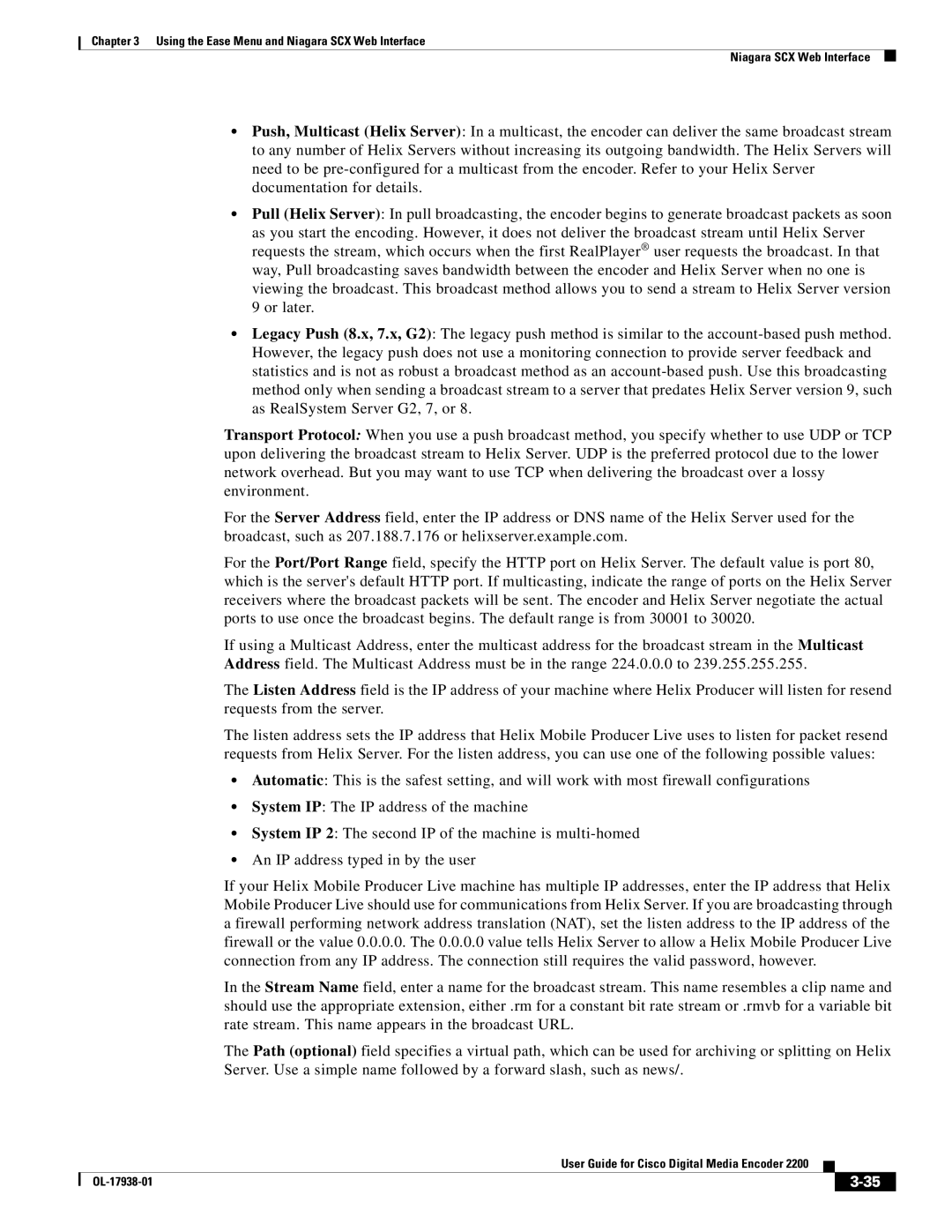 Cisco Systems 2200 manual Using the Ease Menu and Niagara SCX Web Interface 