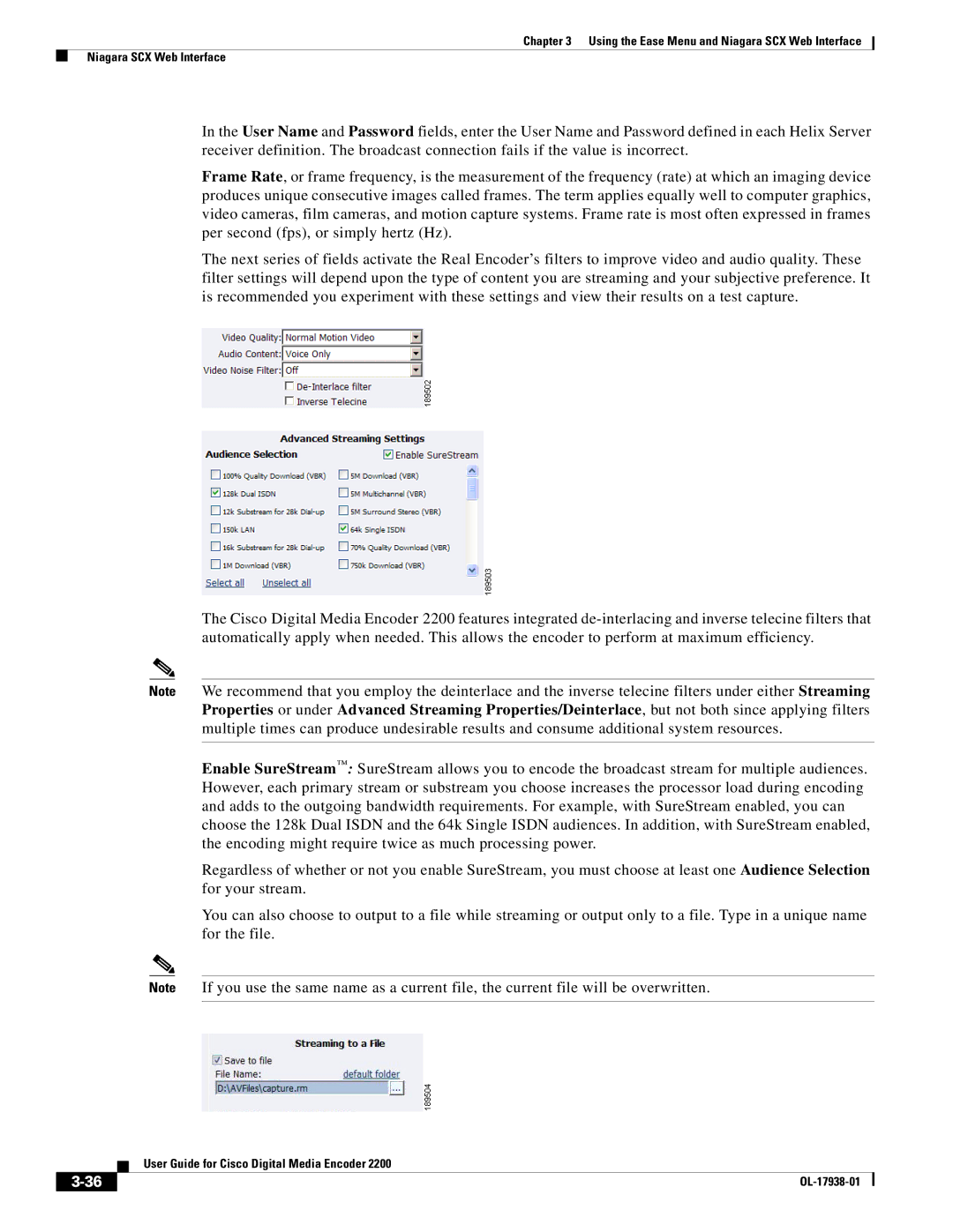 Cisco Systems 2200 manual Using the Ease Menu and Niagara SCX Web Interface 