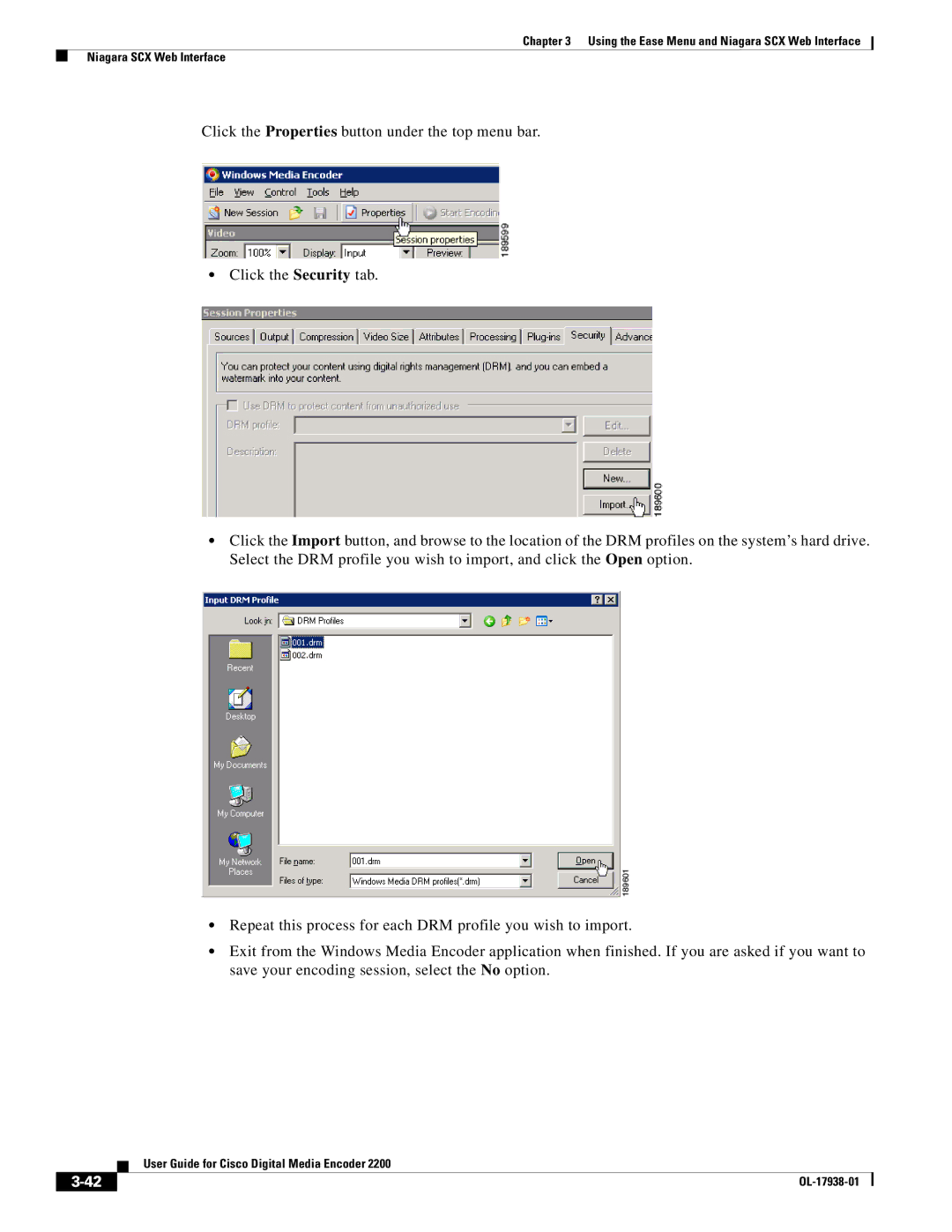 Cisco Systems 2200 manual Using the Ease Menu and Niagara SCX Web Interface 