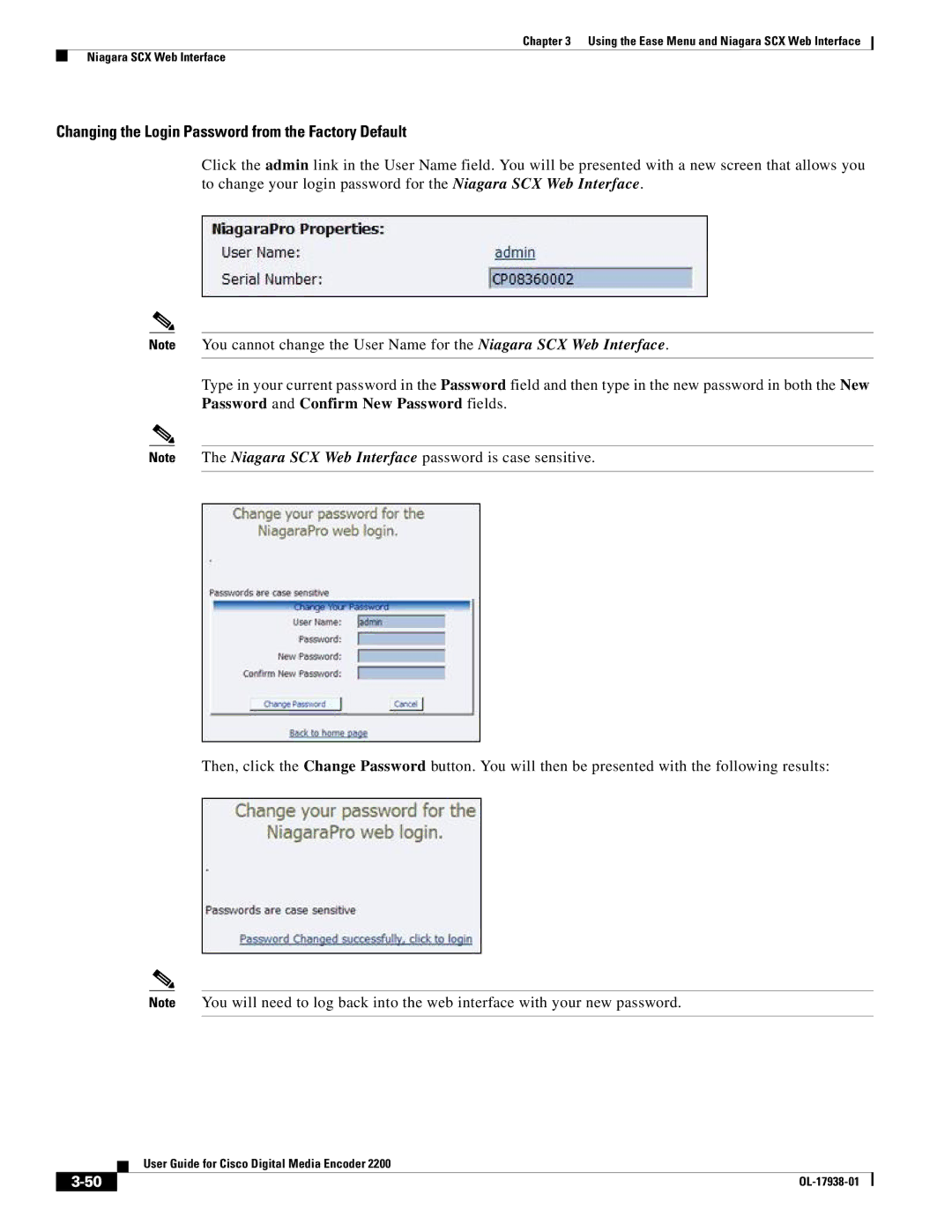 Cisco Systems 2200 manual Changing the Login Password from the Factory Default 