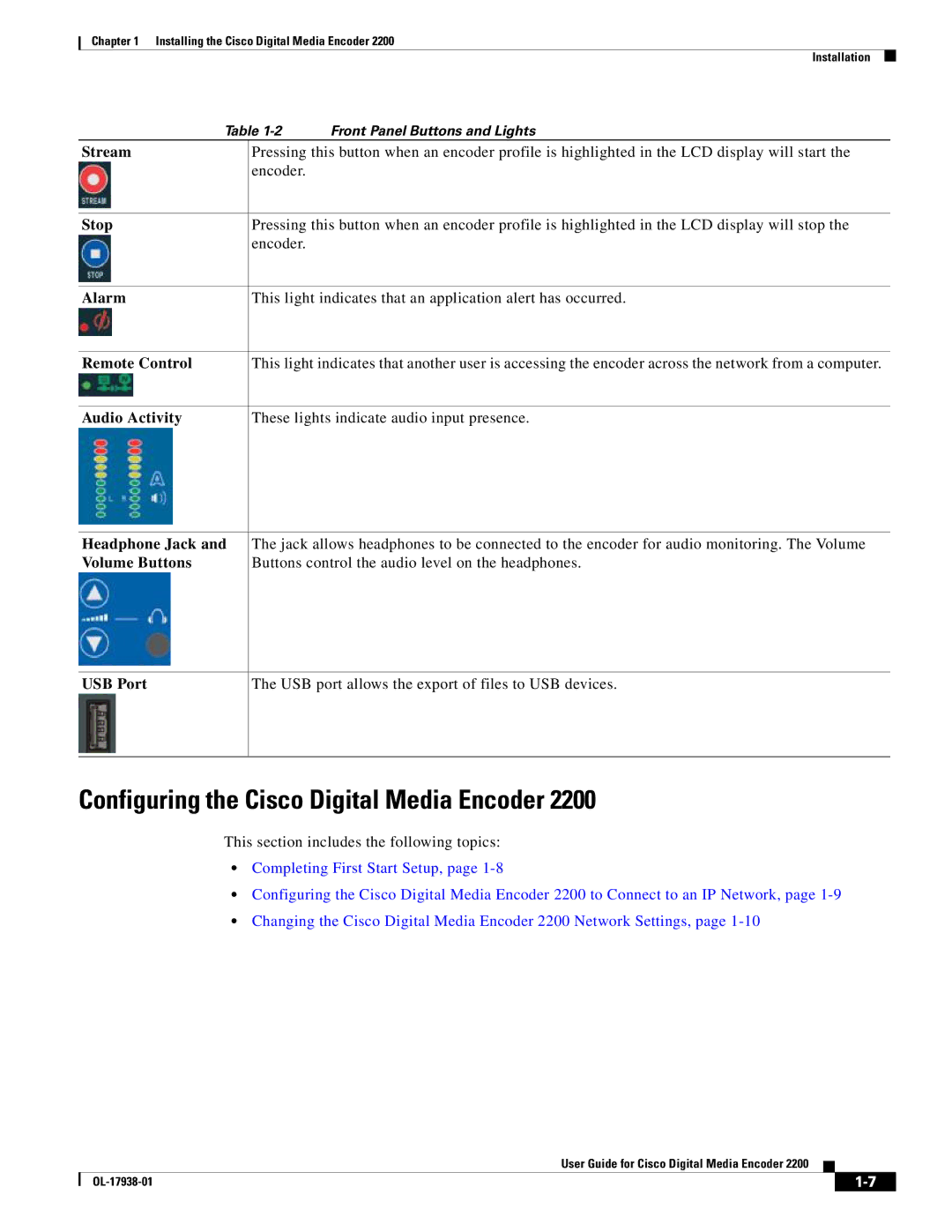 Cisco Systems 2200 manual Configuring the Cisco Digital Media Encoder 