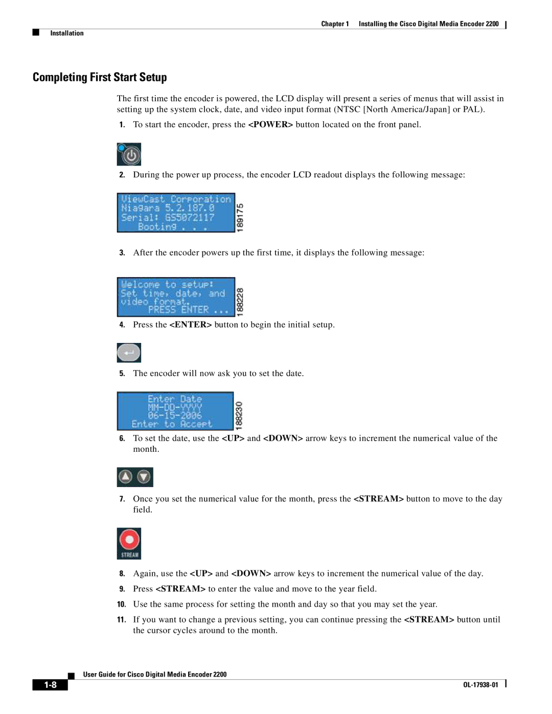 Cisco Systems 2200 manual Completing First Start Setup 