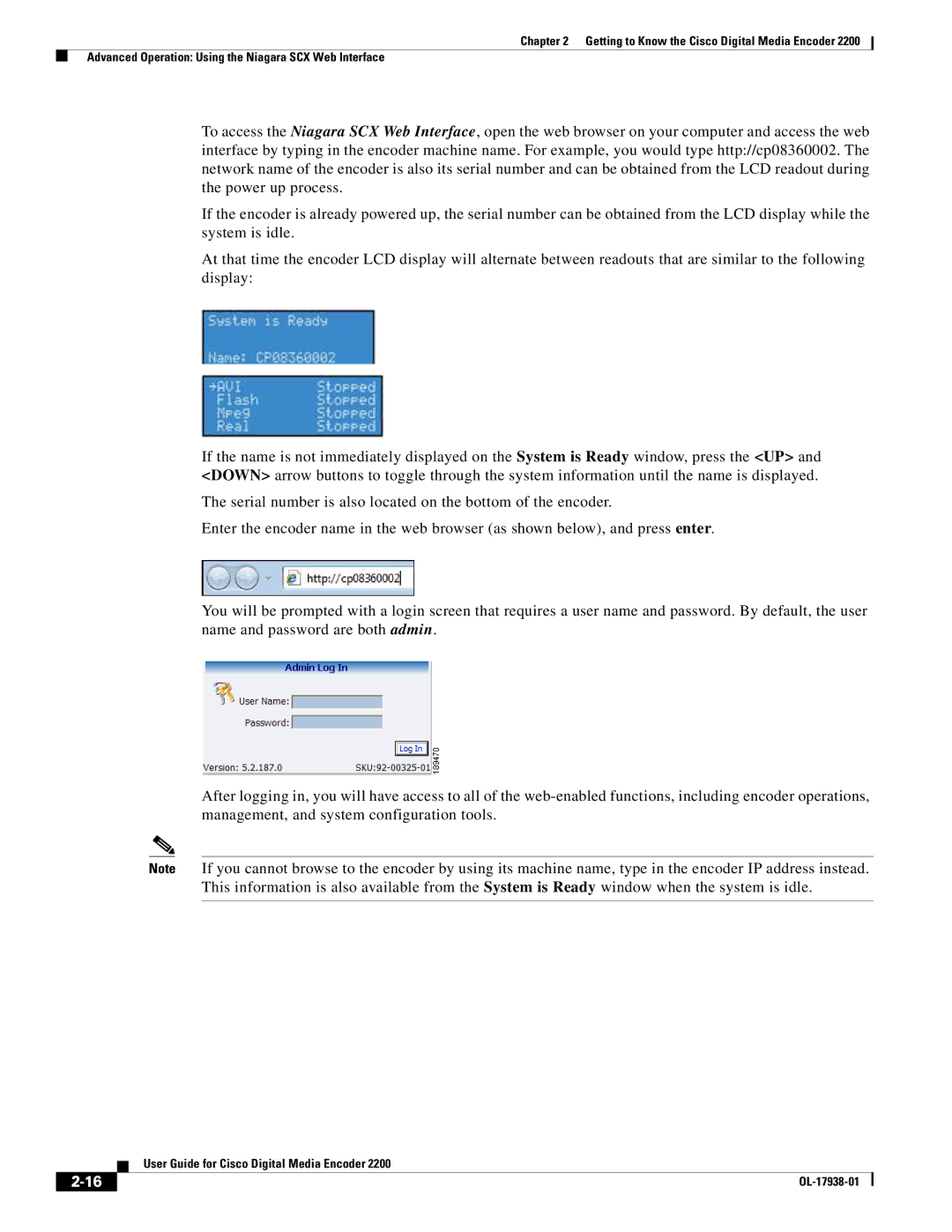 Cisco Systems 2200 manual User Guide for Cisco Digital Media Encoder 