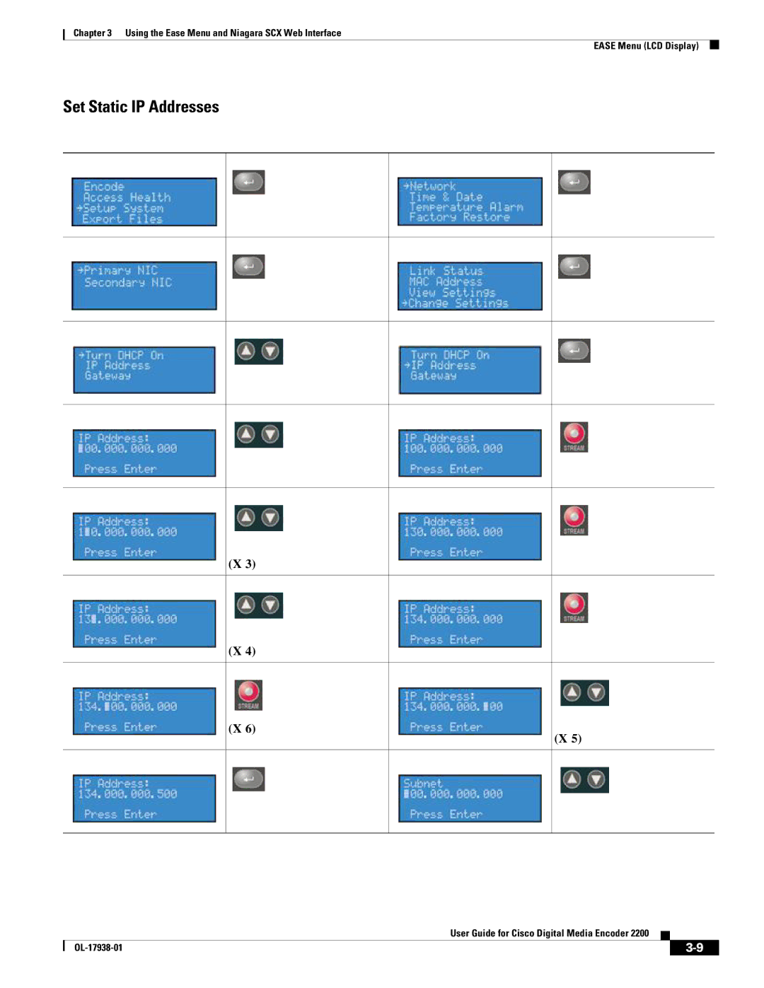 Cisco Systems 2200 manual Set Static IP Addresses 