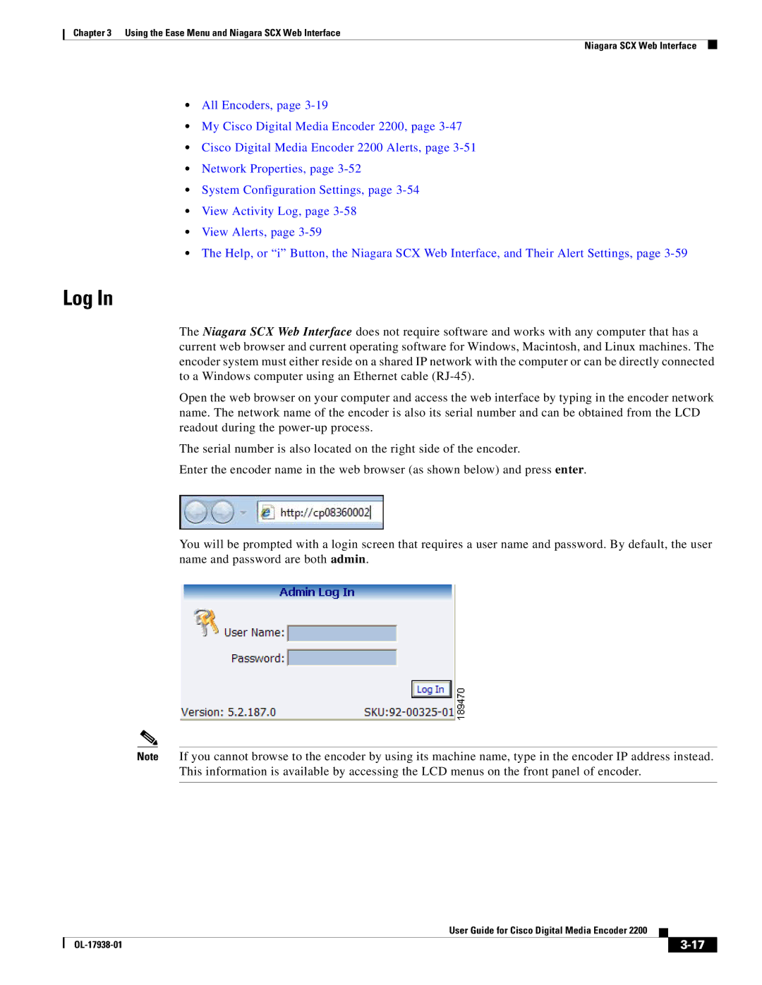 Cisco Systems 2200 manual Log 