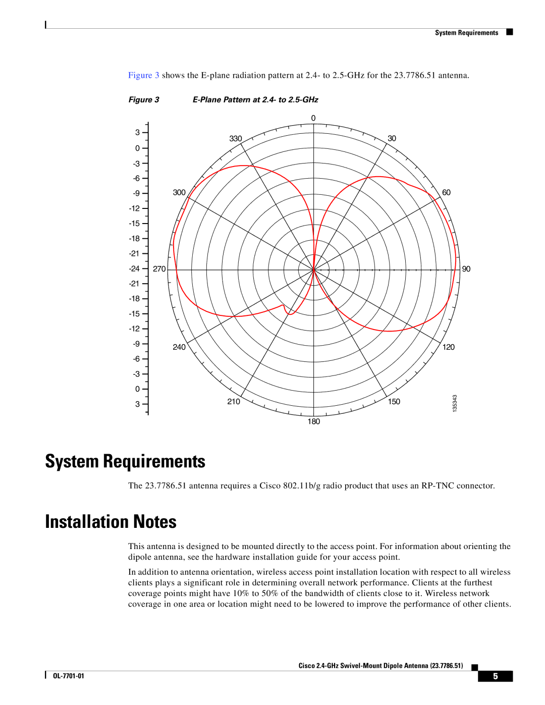 Cisco Systems 23.7786.51 warranty System Requirements, Installation Notes 