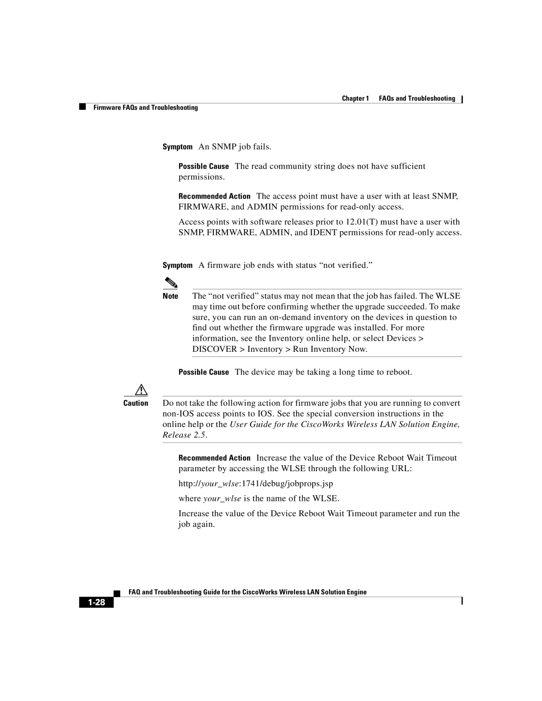 Cisco Systems 2.5 manual FAQs and Troubleshooting Firmware FAQs and Troubleshooting 