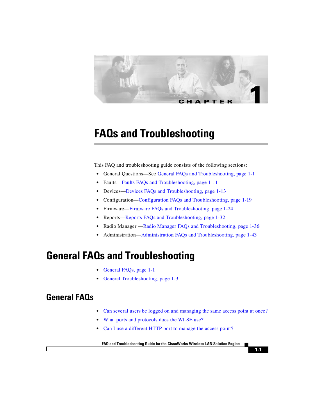 Cisco Systems 2.5 manual General FAQs and Troubleshooting 